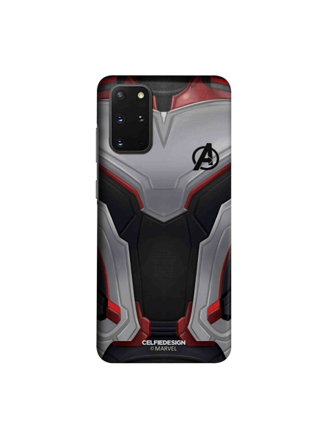 

CelfieDesign Grey & Maroon Printed Plastic Samsung Galaxy S20 Plus Slim Back Case