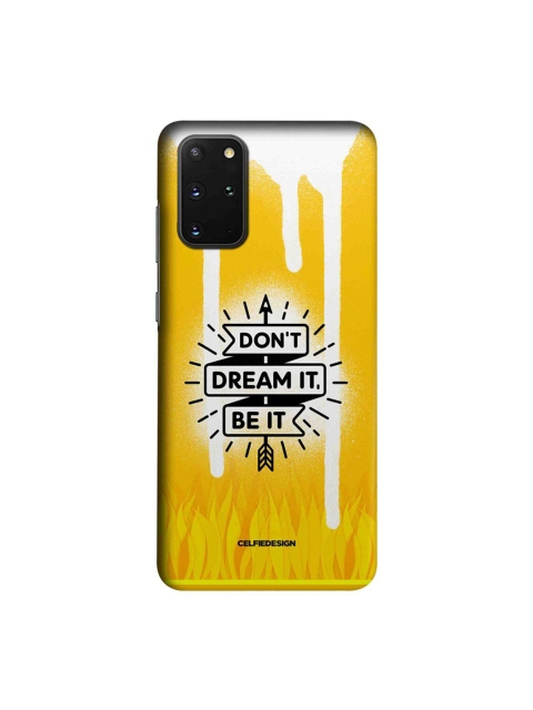 

CelfieDesign Yellow & White Printed Plastic Samsung Galaxy S20 Slim Plus Back Case
