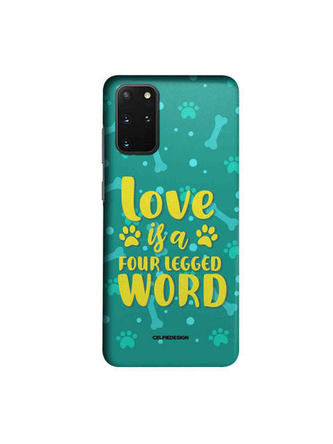 

CelfieDesign Green & Yellow Love Is A Four-Legged Word Printed Samsung Galaxy S20 Plus Slim Back Case