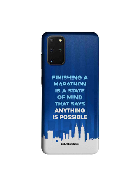 

CelfieDesign Blue & White Typography Printed Samsung Galaxy S20 Plus Slim Back Case