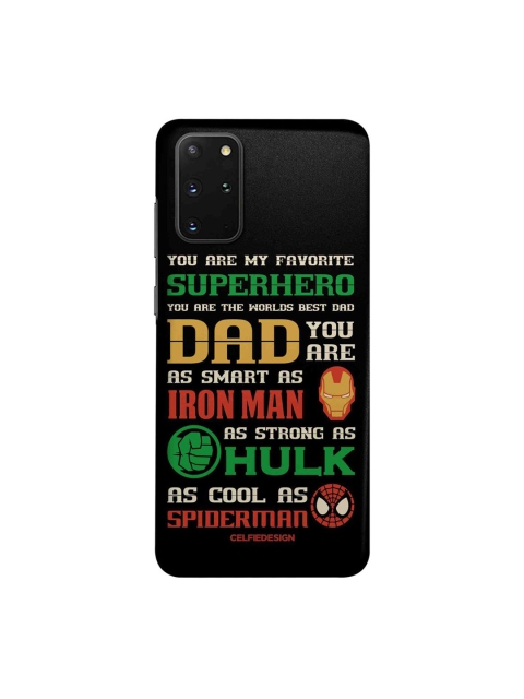 

CelfieDesign Black & Green Superhero Dad Samsung Galaxy S20 Plus Slim Back Case