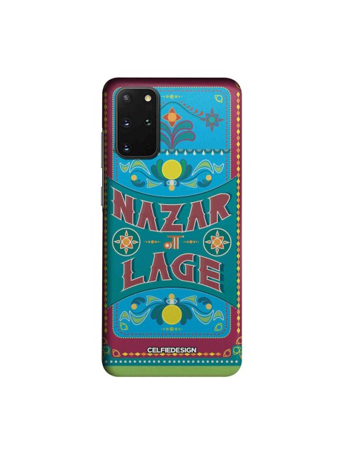 

CelfieDesign Turquoise Blue & Maoon Nazar Na Lage Samsung Galaxy S20 Plus Slim Back Case