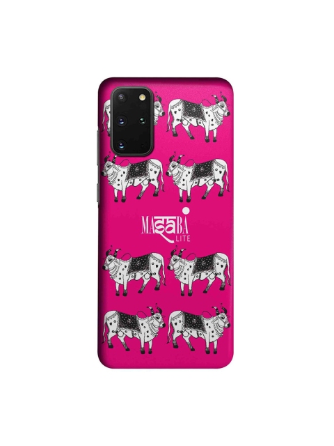 

CelfieDesign Pink & White Masaba Cow Print Samsung Galaxy S20 Plus Slim Back Case