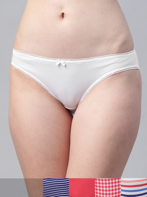 

Marks & Spencer Women Pack of 5 Bikini Briefs T614971XRED, White