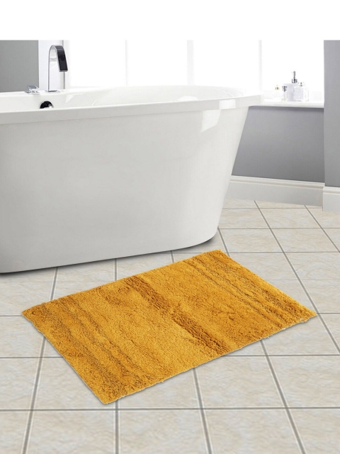 

eyda Mustard Cotton Bath Rug