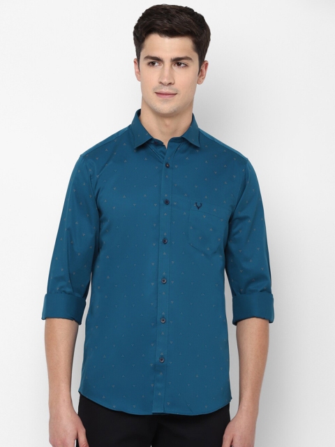 

Allen Solly Men Blue Slim Fit Printed Casual Shirt