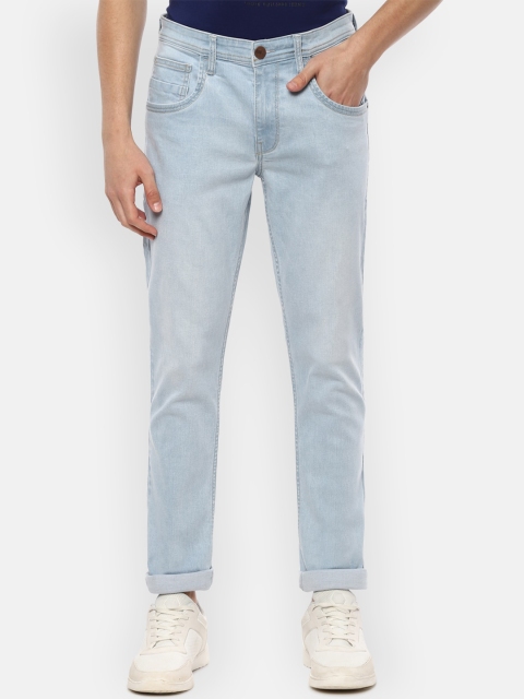 

V Dot Men Blue Skinny Fit Heavy Fade Jeans