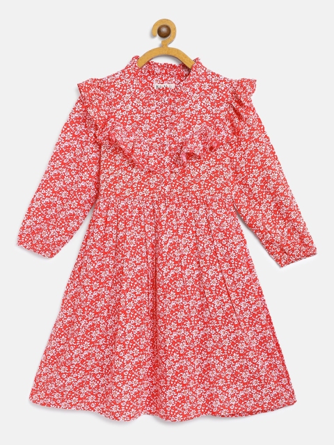 

Bella Moda Red & White Floral Dress