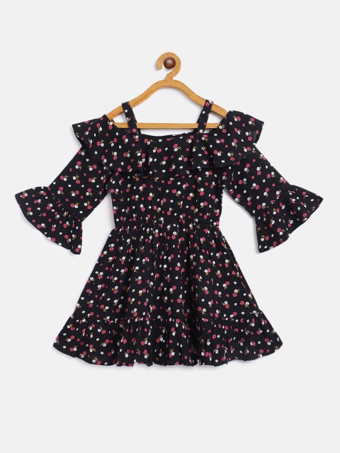 

Bella Moda Black Floral Dress