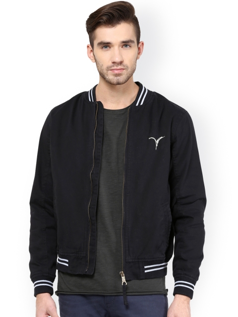 Monteil & Munero Navy Bomber Jacket available at myntra for Rs.1749