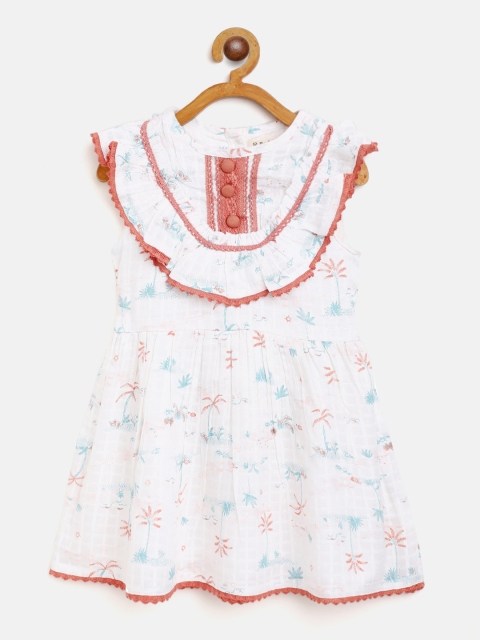 

Bella Moda White & Blue Floral Dress