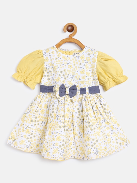 

Bella Moda Yellow & White Floral Dress