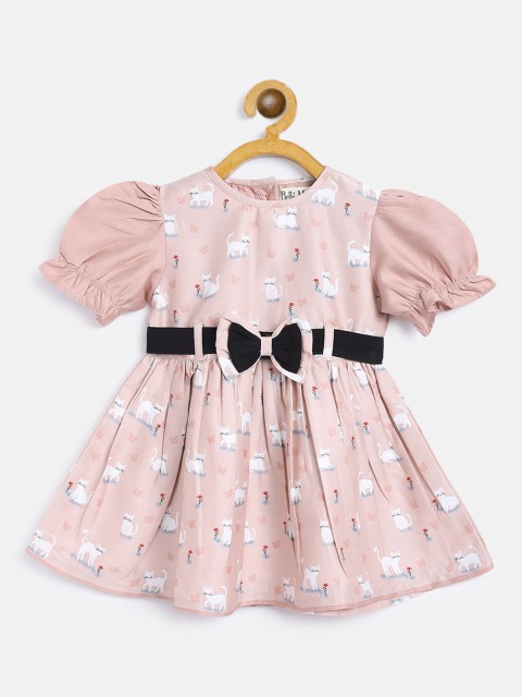 

Bella Moda Pink Printed Dress
