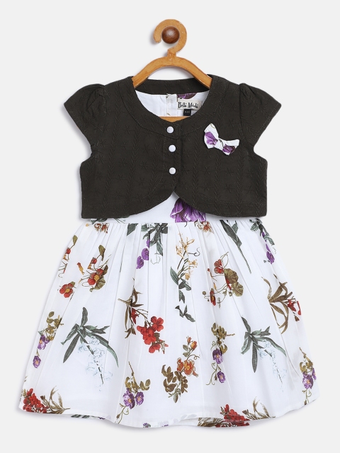 

Bella Moda White & Black Floral Dress