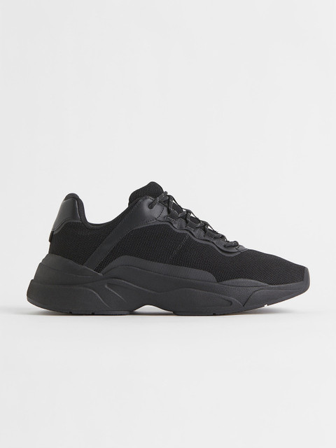 

H&M Men Black Mesh Trainers