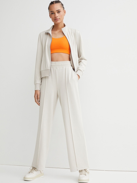 

H&M Women Beige Wide Trousers