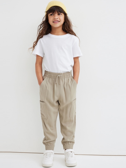 

H&M Beige Cargo joggers