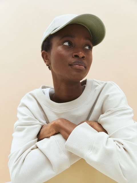 

H&M Women Green Cotton Cap