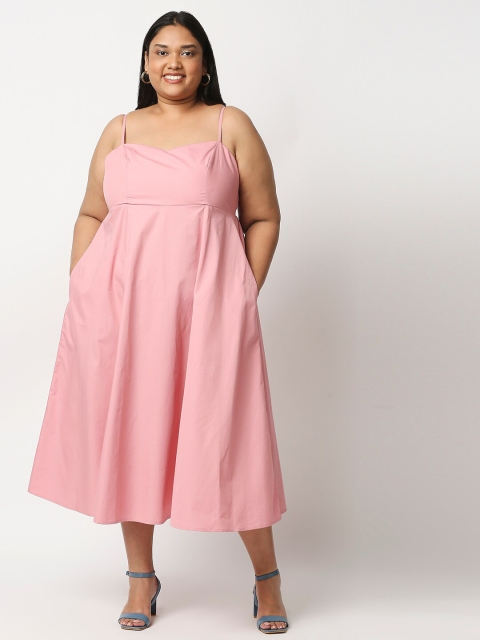 

20Dresses Pink Empire Midi Dress