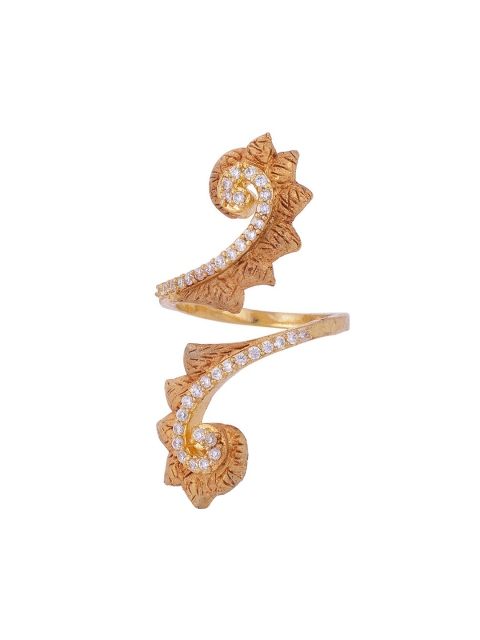 

Tistabene Gold-Plated White Floral Antique Cocktail Ring