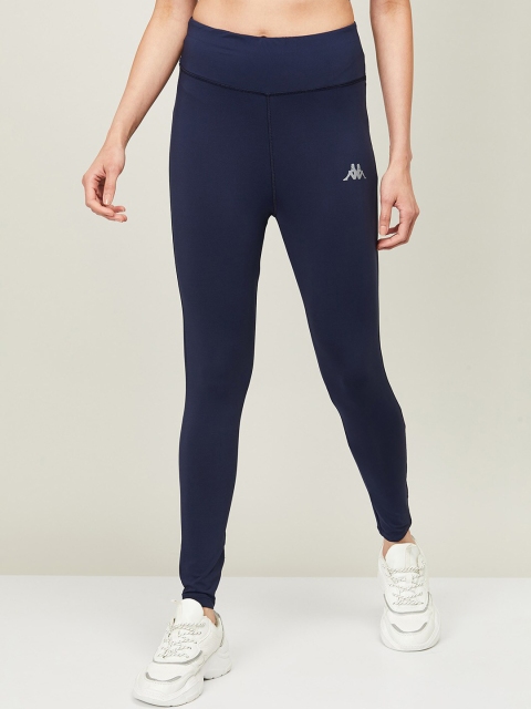 

Kappa Women Navy Blue Cotton Tights