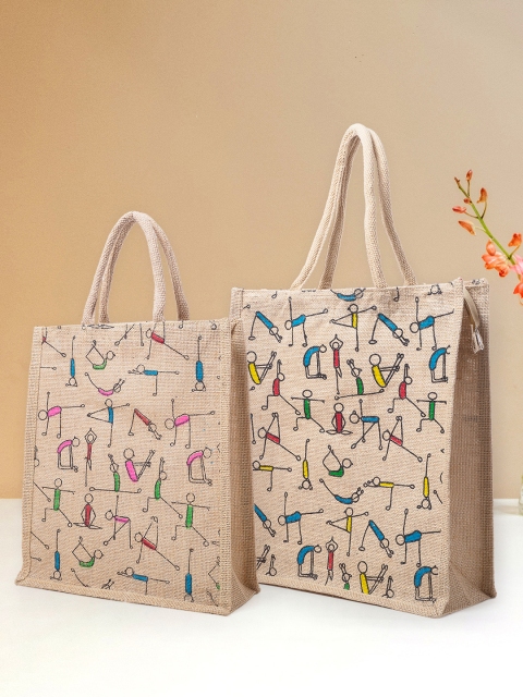 

Golden Peacock Brown Floral Embellished Shopper Tote Bag