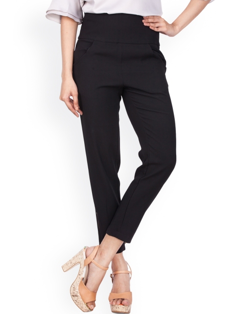 

Zink London Women Black Slim Fit High-Rise Jeggings