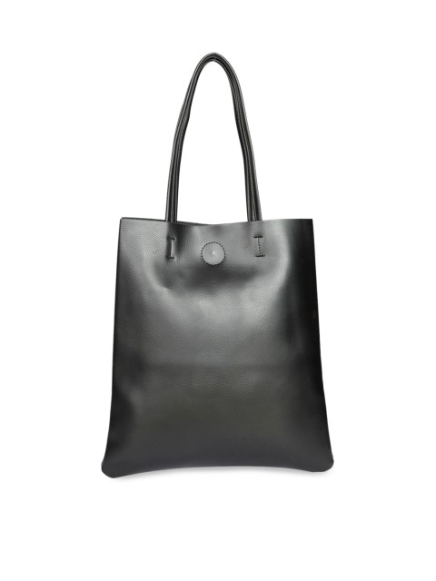 

Bagkok Black Striped PU Oversized Shopper Tote Bag