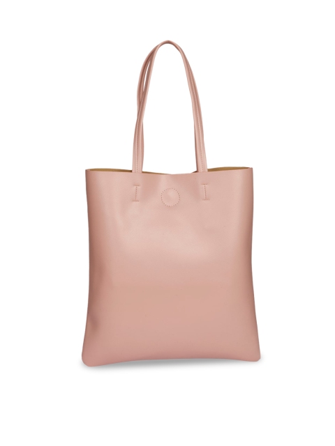 

Bagkok Pink PU Oversized Shopper Tote Bag with Tasselled