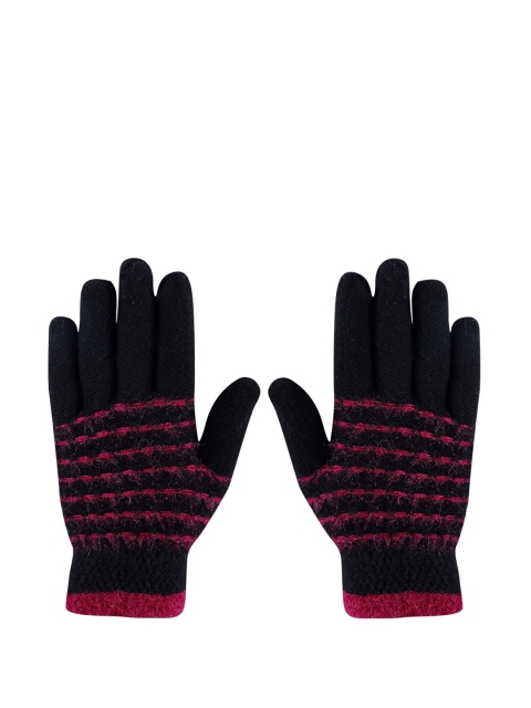 

LOOM LEGACY Black & Magenta Hand Gloves