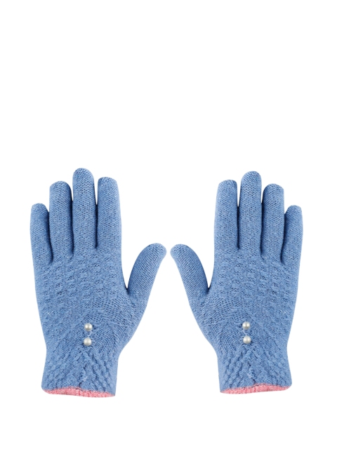 

LOOM LEGACY Blue Women Acrylic Hand Gloves