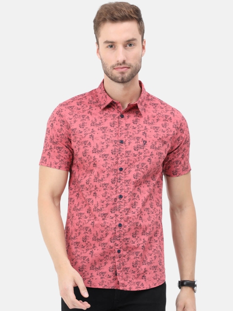 

VUDU Men Pink Comfort Floral Printed Casual Shirt