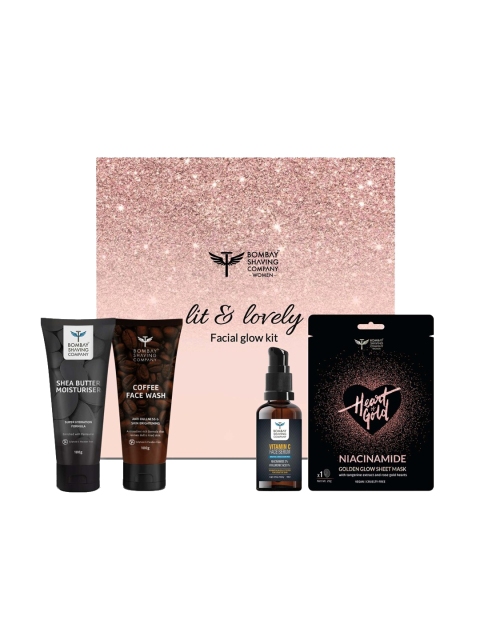 

Bombay Shaving Company Lit & Lovely Facial Valentine Glow Kit, Black