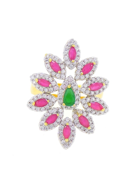 

Tistabene Green Floral International Diamonds Cocktail Ring