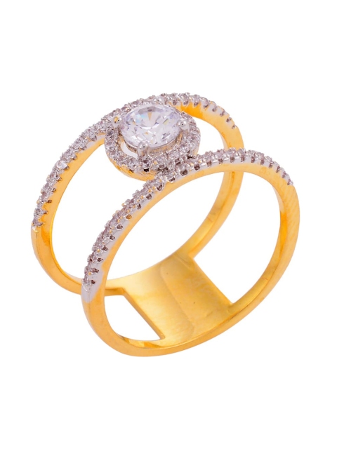

Tistabene White Gold Plated Contemporary Designer Solitaire Ring