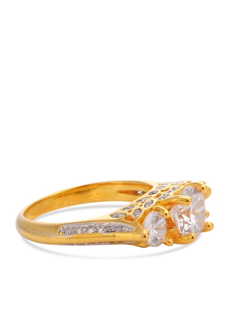 

Tistabene White Gold Plated Contemporary Triology Solitaire Ring