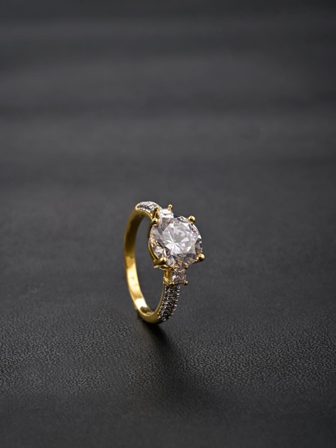 

Tistabene White Gold Plated Classic International Diamonds Solitaire Ring