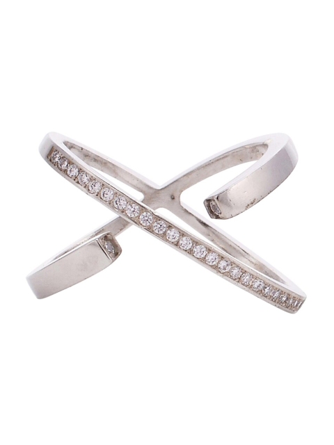 

Tistabene White Gold Plated Cross Clubwear Ring