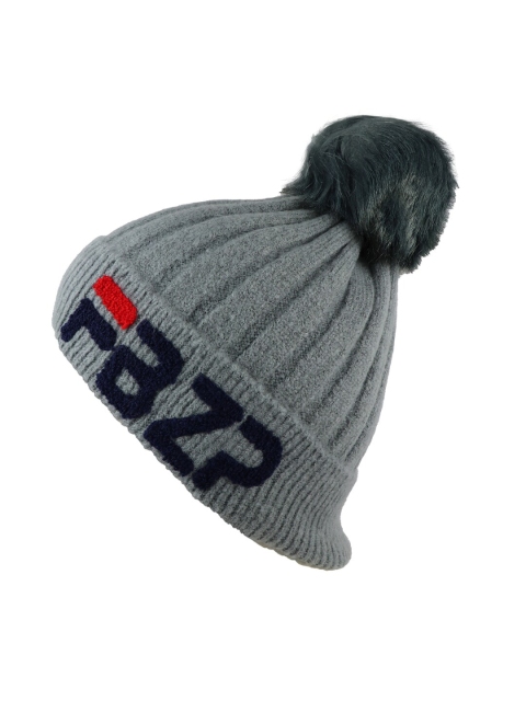 

Bunnywave Women Grey & Black Beanie