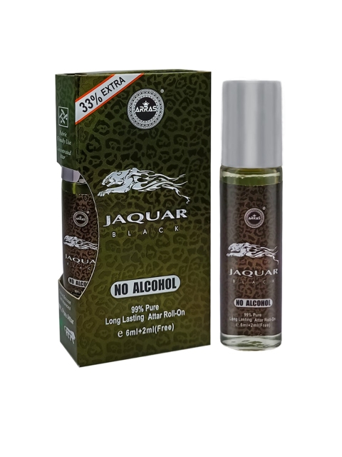 

Arras Set of Speed Jaquar - Black Derby & Z World War Roll-On Perfumes - 8 ml Each, Red