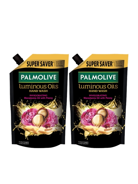 

Palmolive Set of 2 Luminous Oil Invigorating Macadamia Oil with Peony Hand Wash 750ml Each, Black