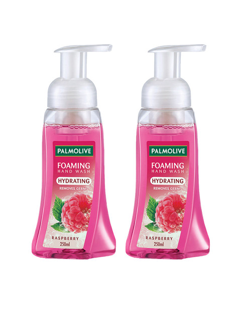 

Palmolive Set of 2 Hydrating Foaming Raspberry Hand Wash - 250 ml Each, Pink