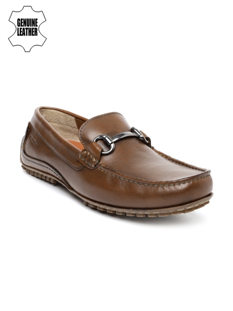 

Ruosh Men Brown Genuine Leather Driving Shoes