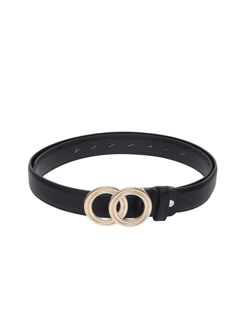 

Swiss Design Women Black Embellished PU Belt