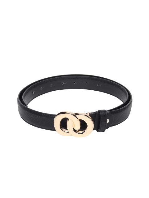 

Swiss Design Women Black PU Belt