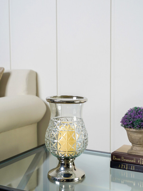 

Pure Home and Living Crystal Candle Holder, Transparent