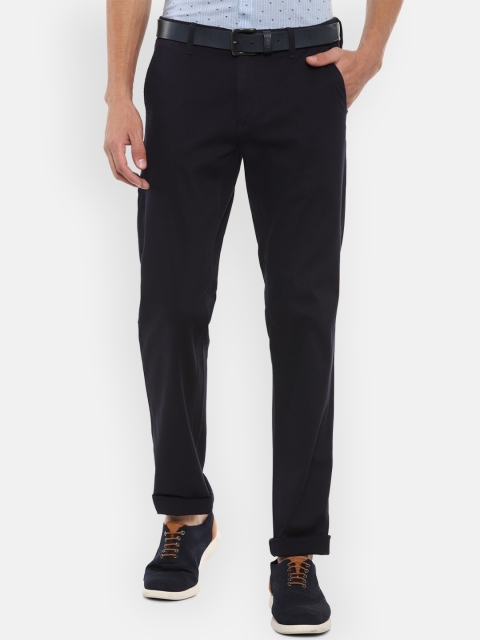 

Louis Philippe Sport Men Navy Blue Slim Fit Trousers