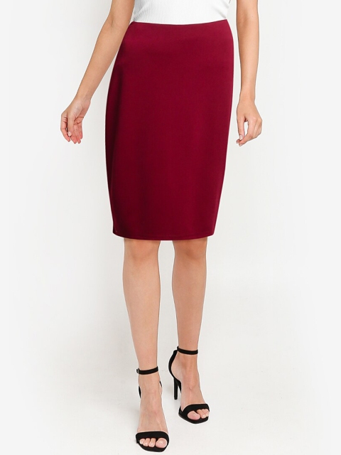 

ZALORA WORK Women Red Formal Straight Skirt
