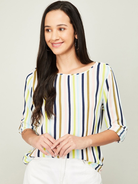 

Fame Forever by Lifestyle Women Multicoloured Striped Top, Multi