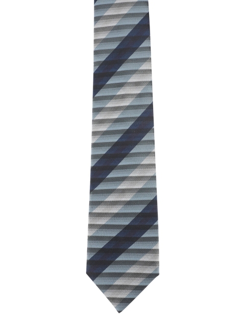 

Alvaro Castagnino Men Blue & Green Striped Accordion Pleated Skinny Tie